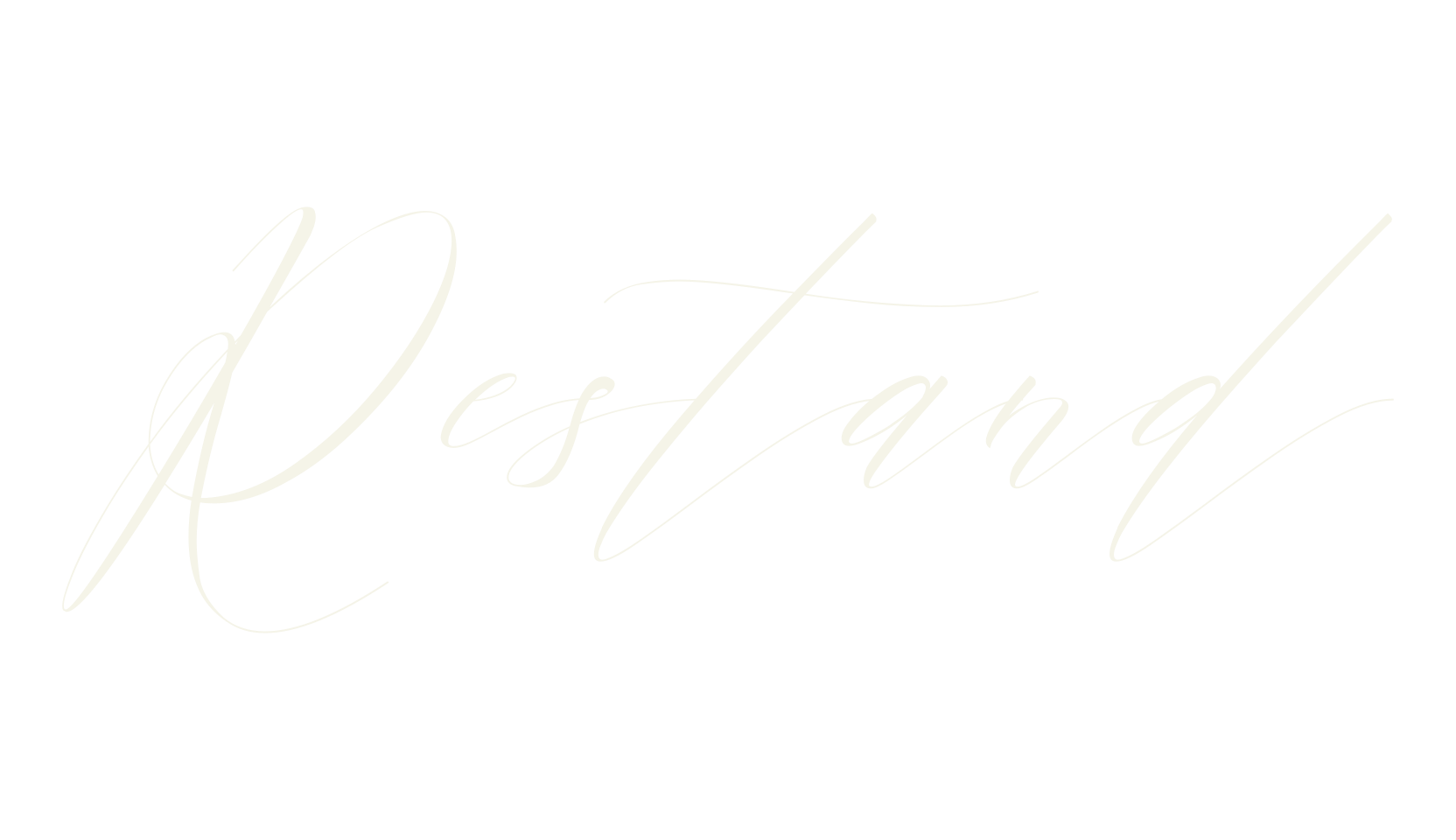 Restand, cursive font preview