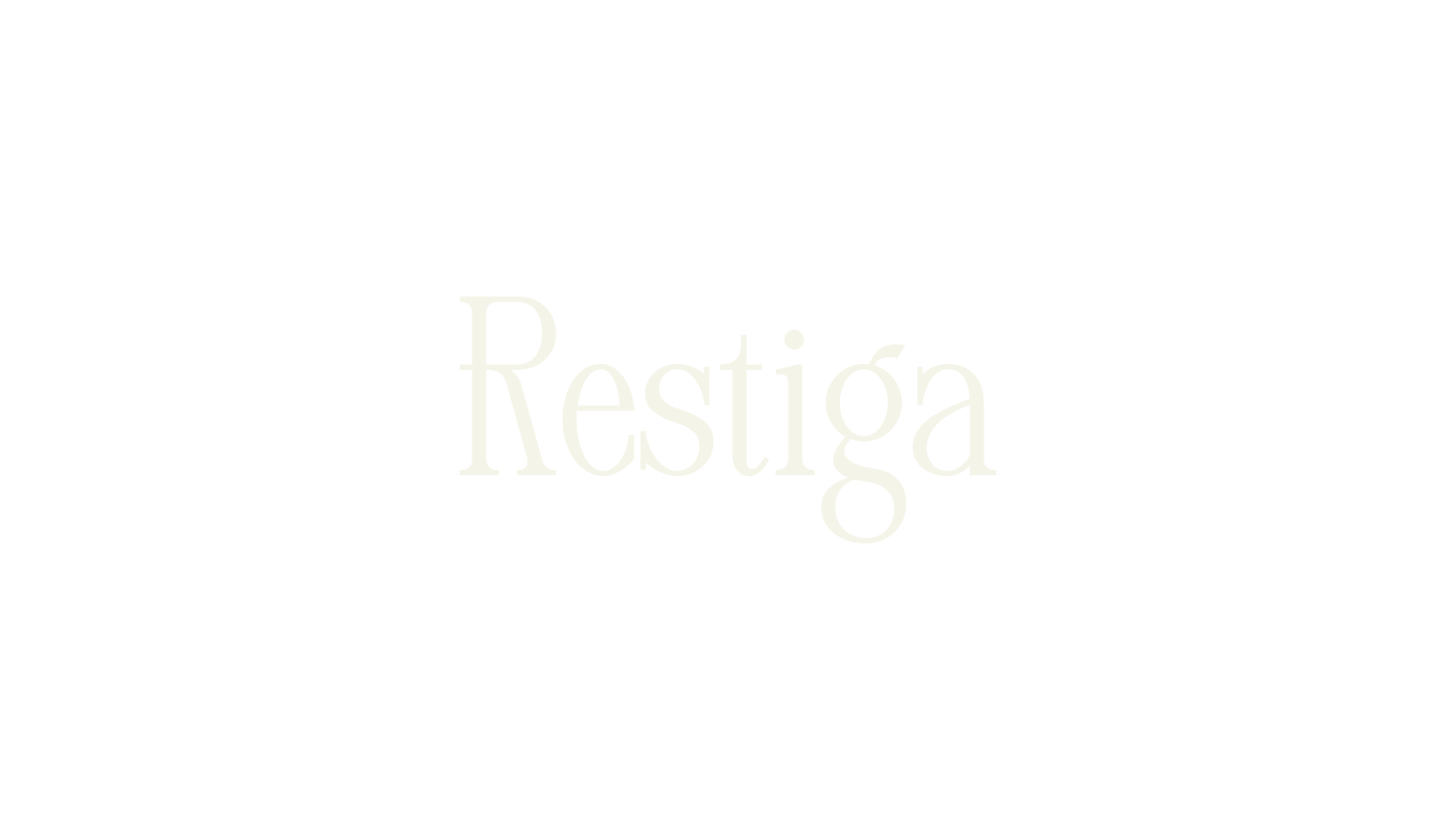 Restiga, serif font preview