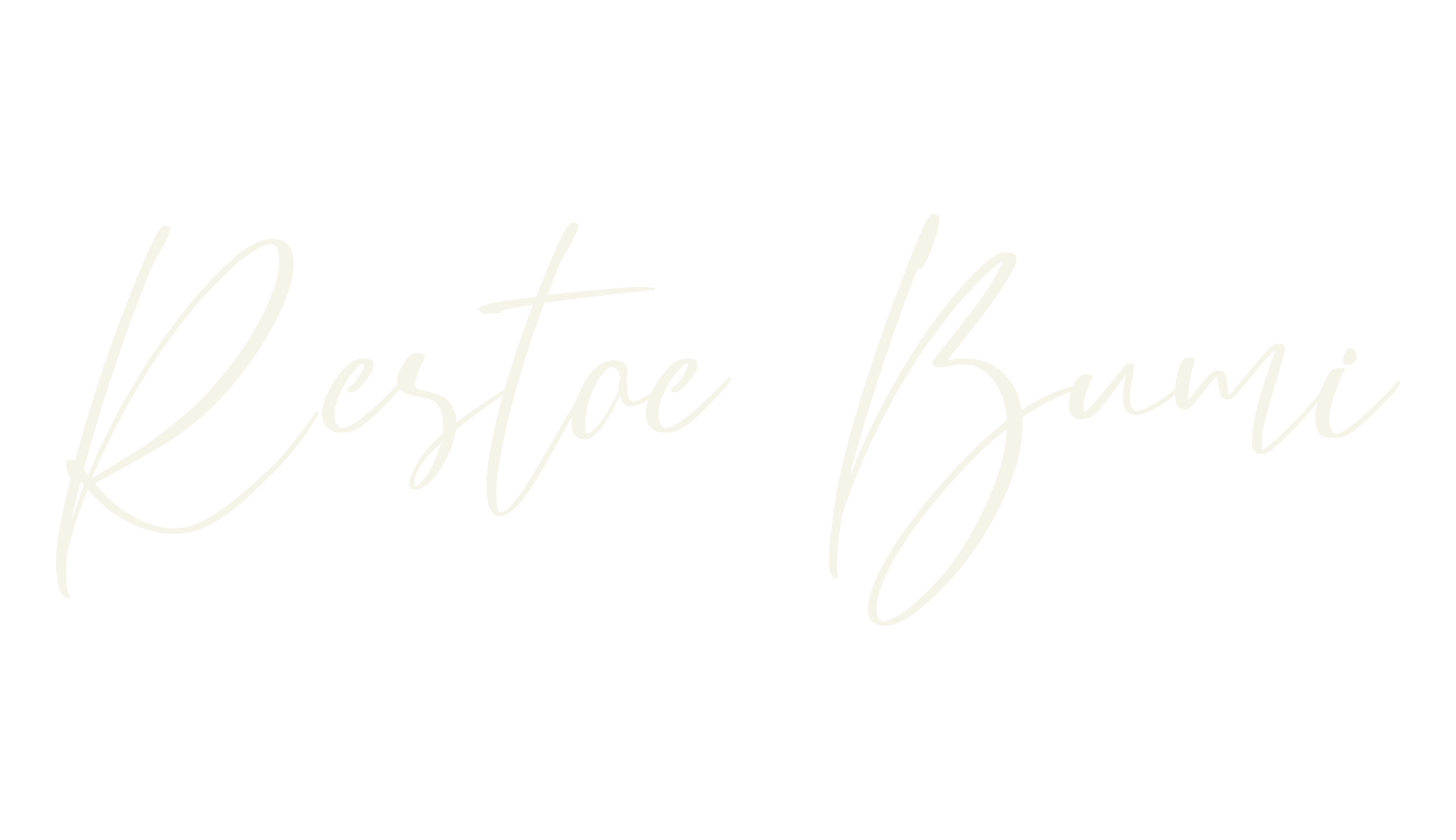 Restoe Bumi, calligraphy font preview