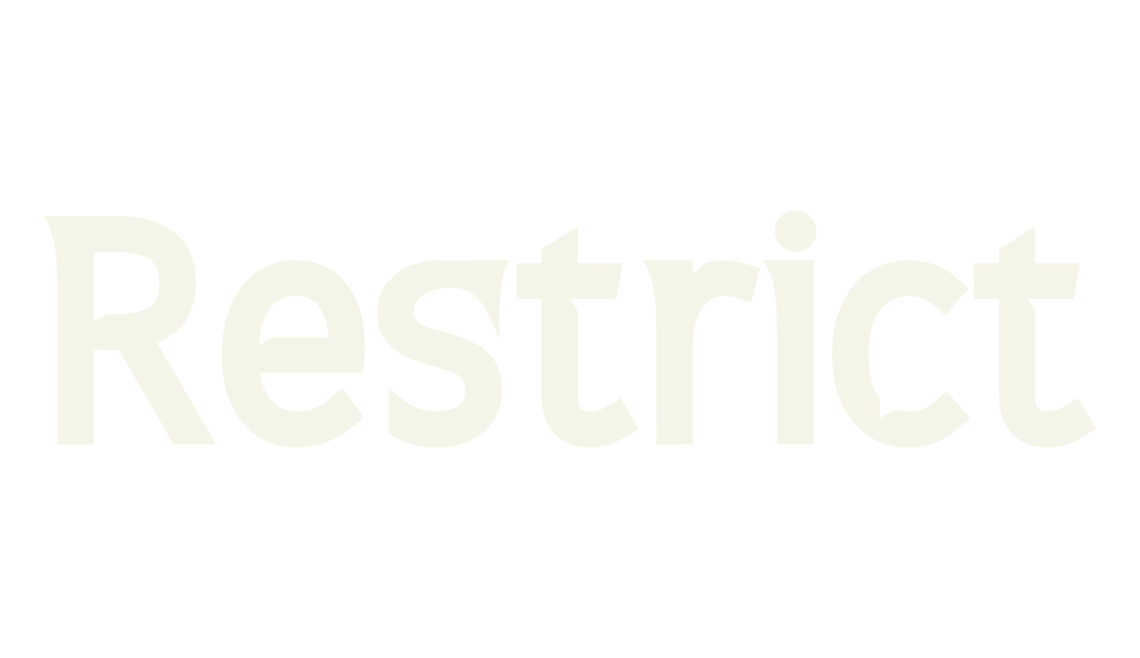 Restrict, sans serif font preview
