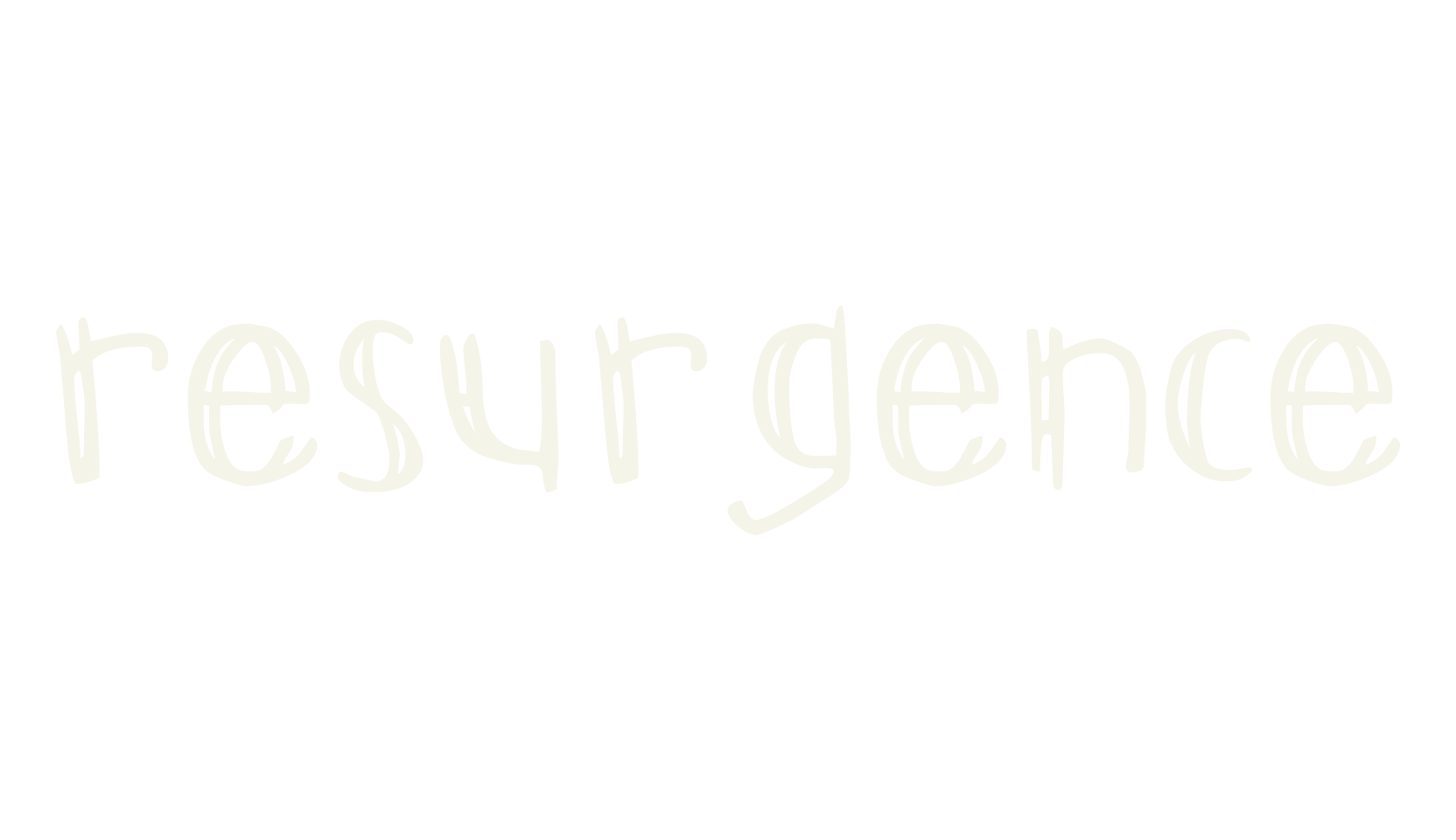 Resurgence, double lined font preview