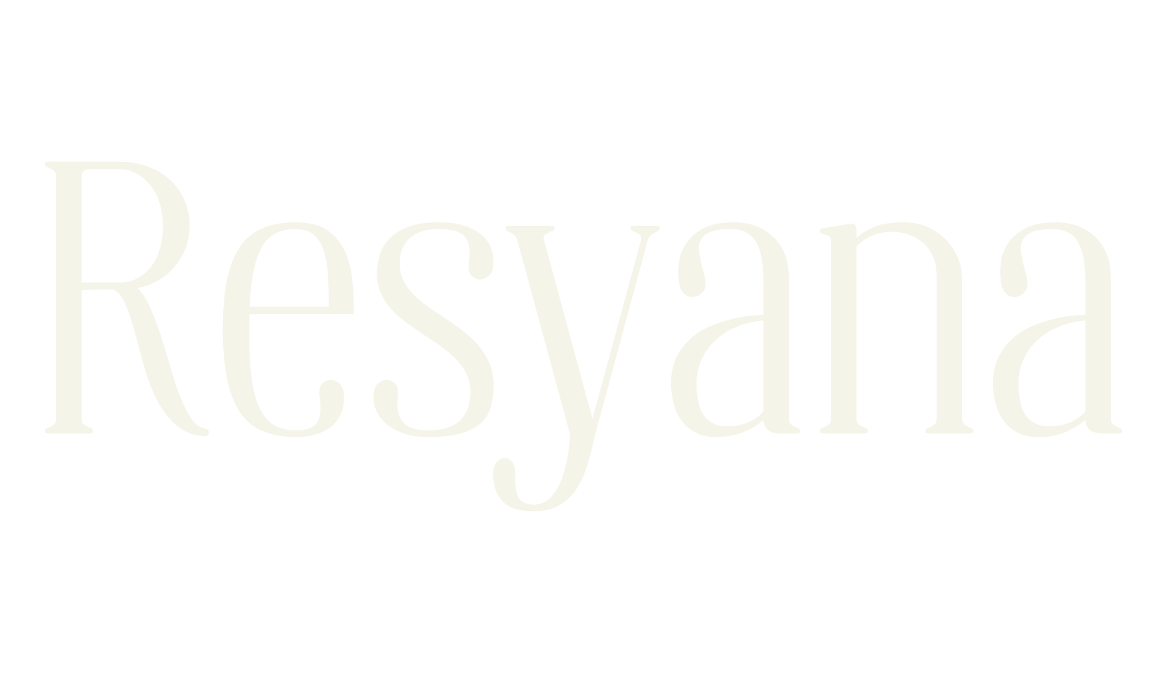 Resyana, sans serif font preview