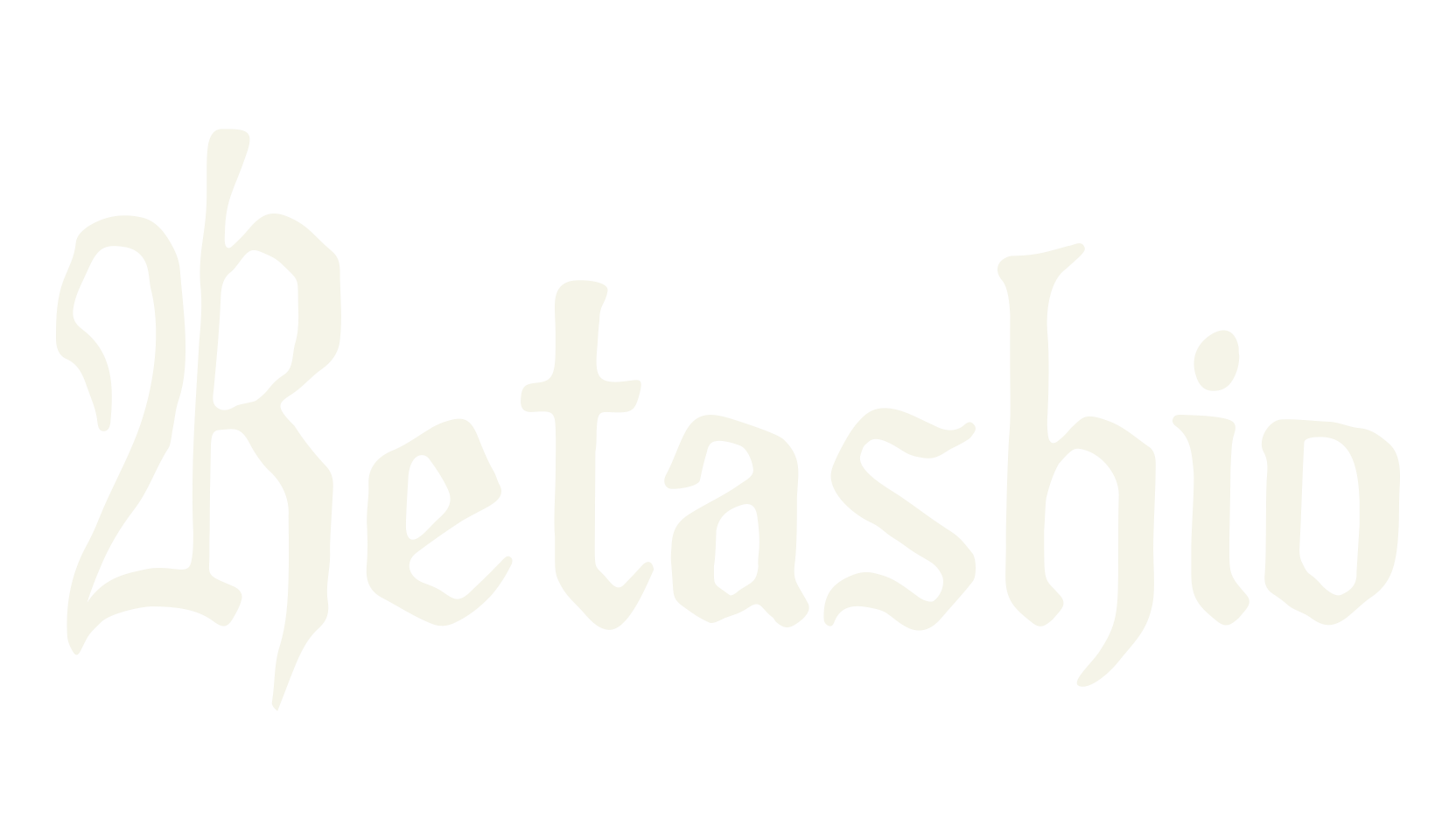 Retashio, gothic font preview