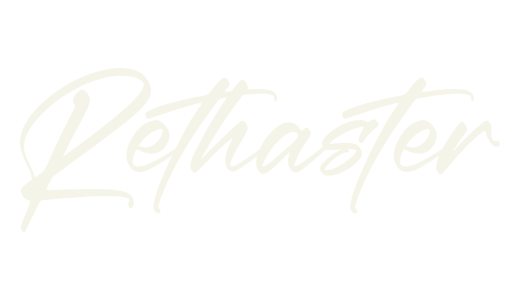 Rethaster, script font preview