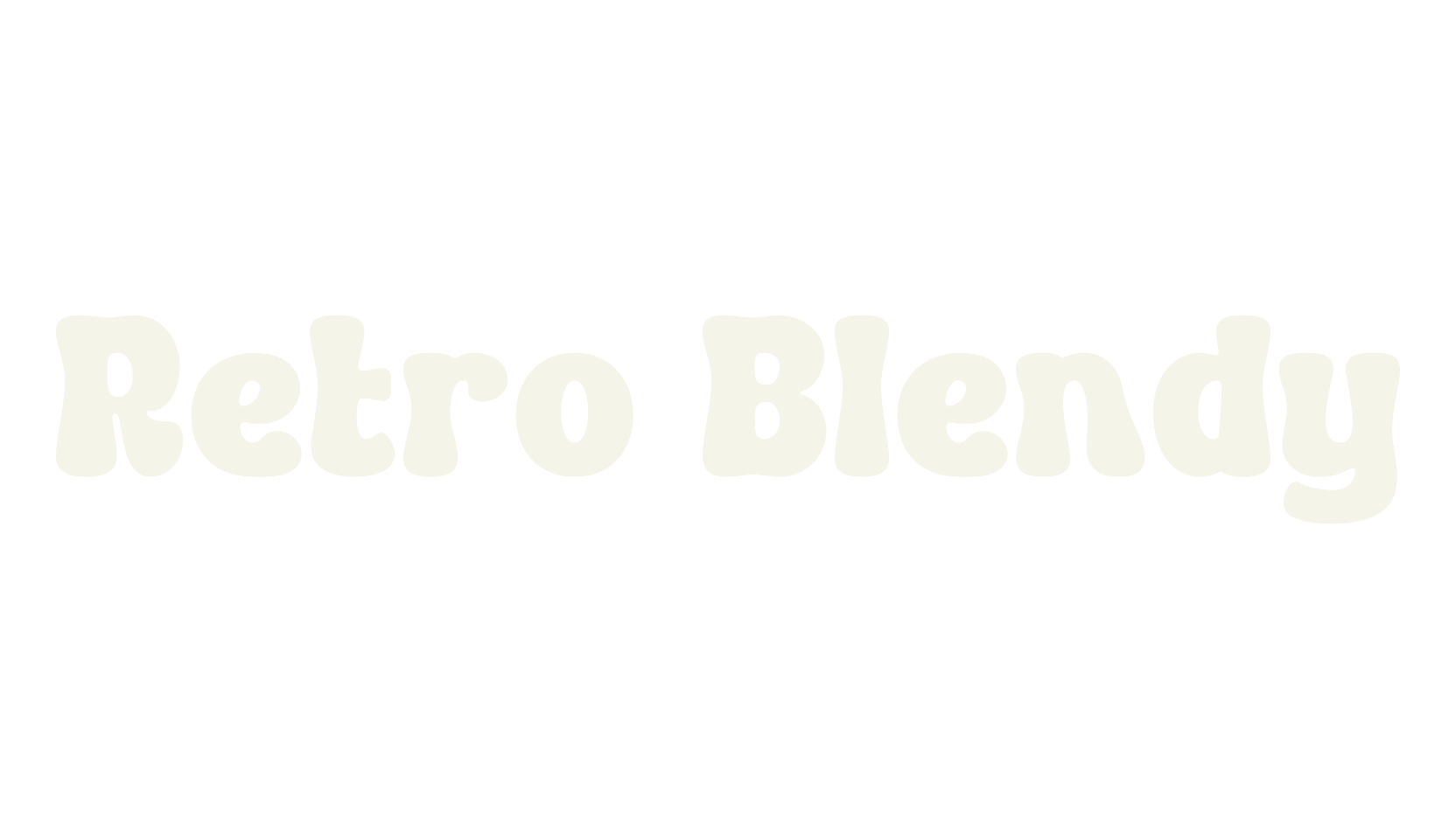 Retro Blendy, retro font preview