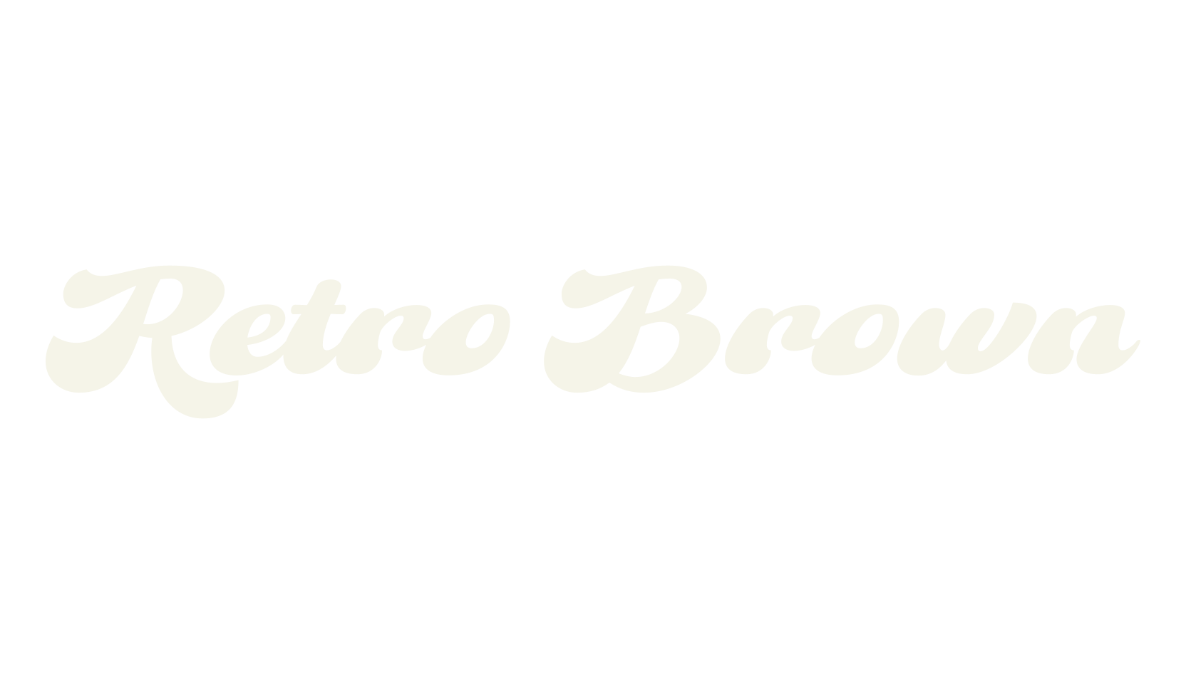 Retro Brown, display market font preview