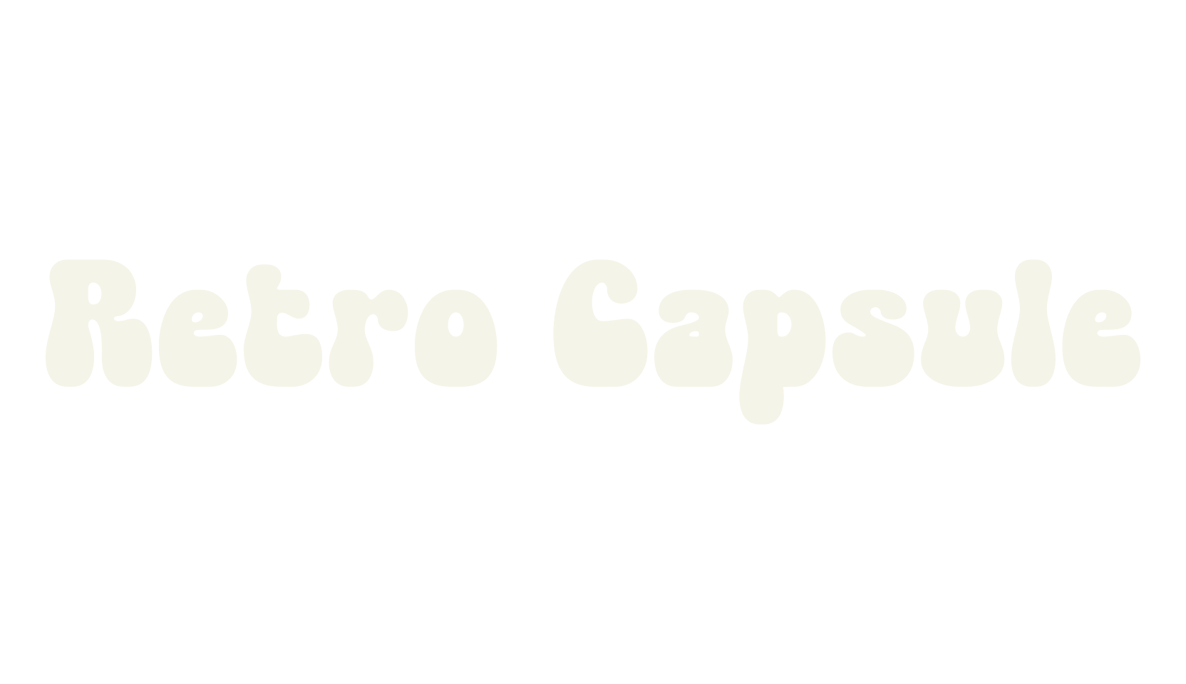 Retro Capsule, pretty font preview