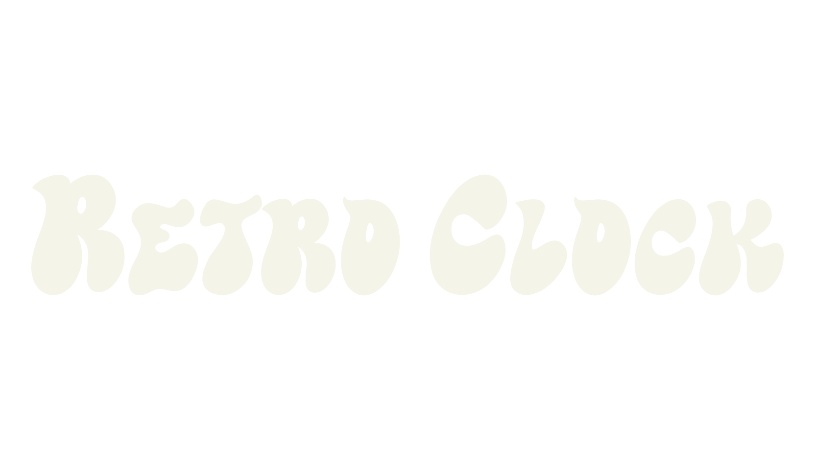Retro Clock, display market font preview