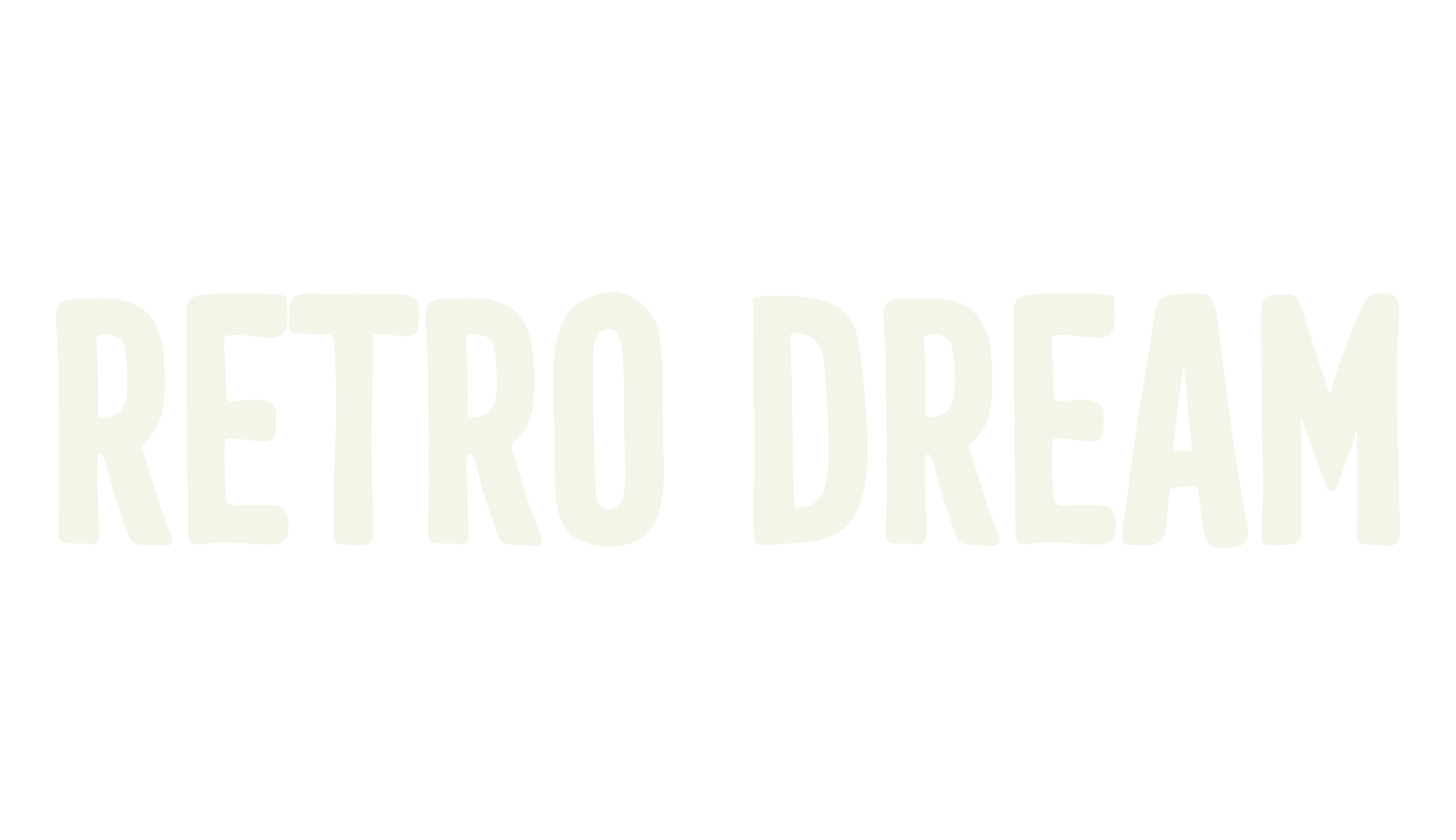 Retro Dream, retro font preview