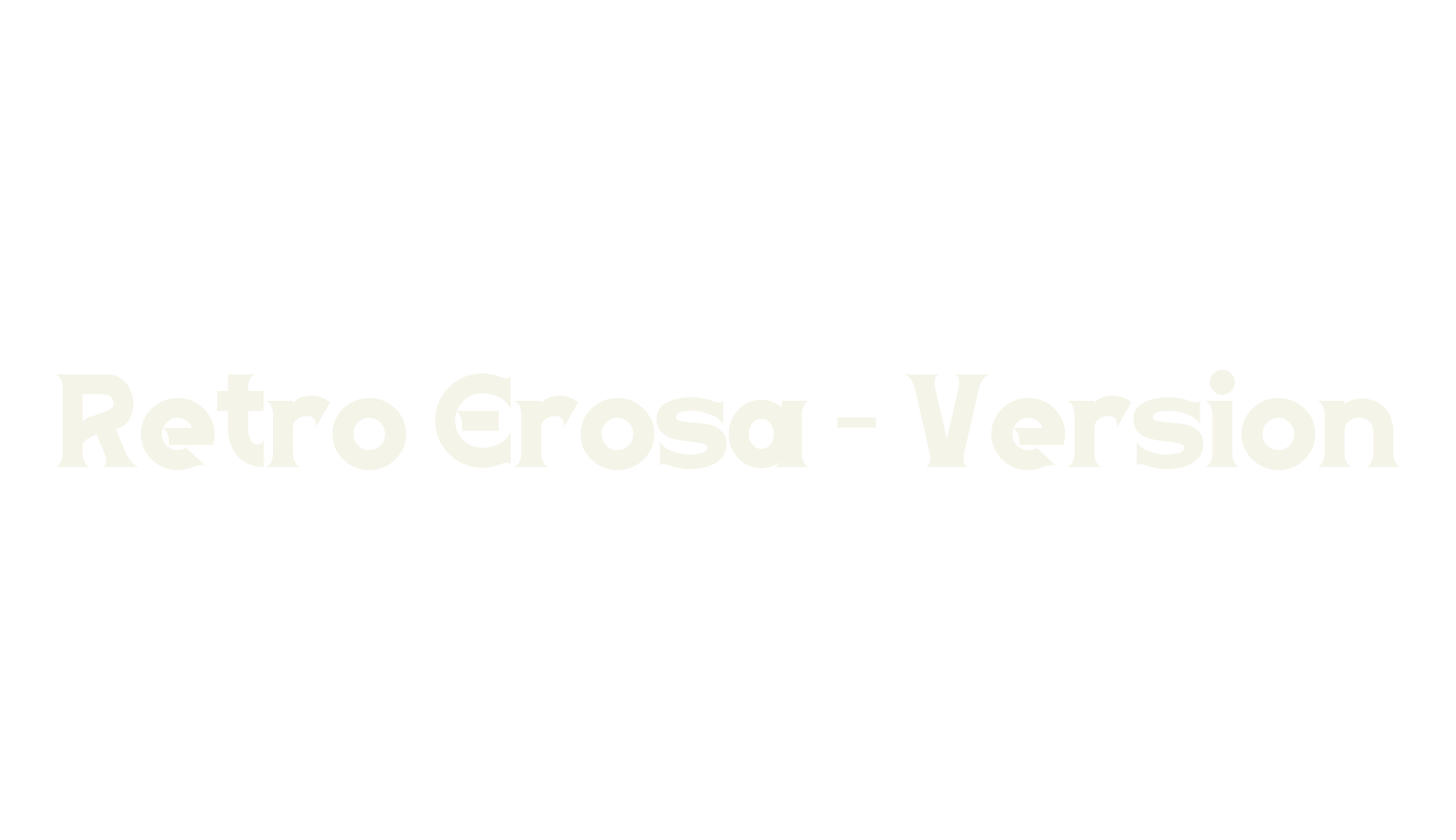 Retro Erosa - Version, serif font preview