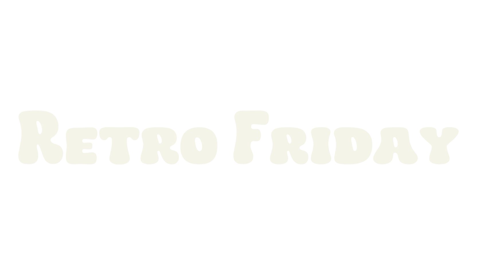 Retro Friday, retro font preview