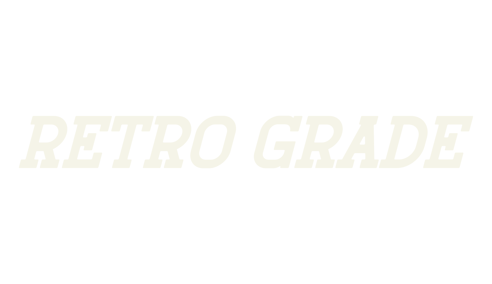 Retro Grade, retro font preview