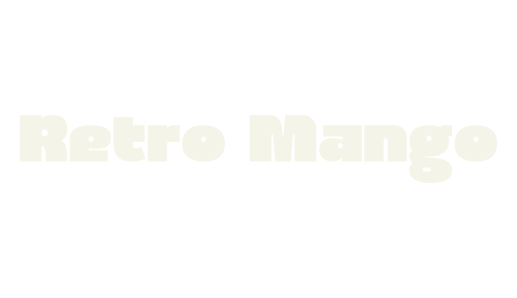 Retro Mango, 80s font preview