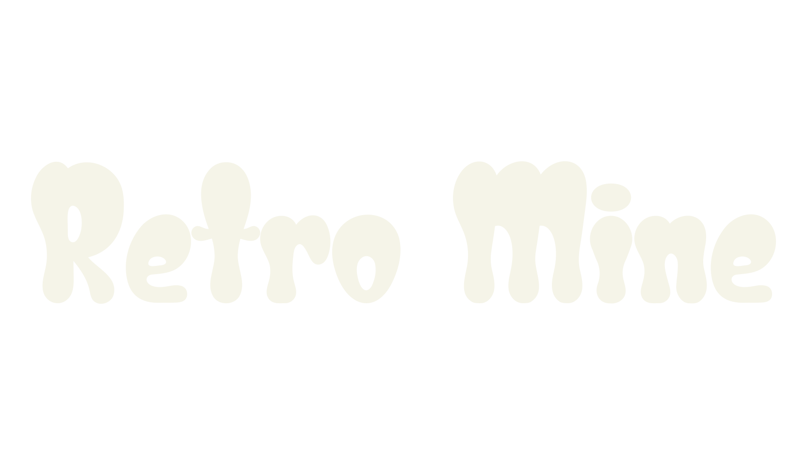 Retro Mine, cool font preview