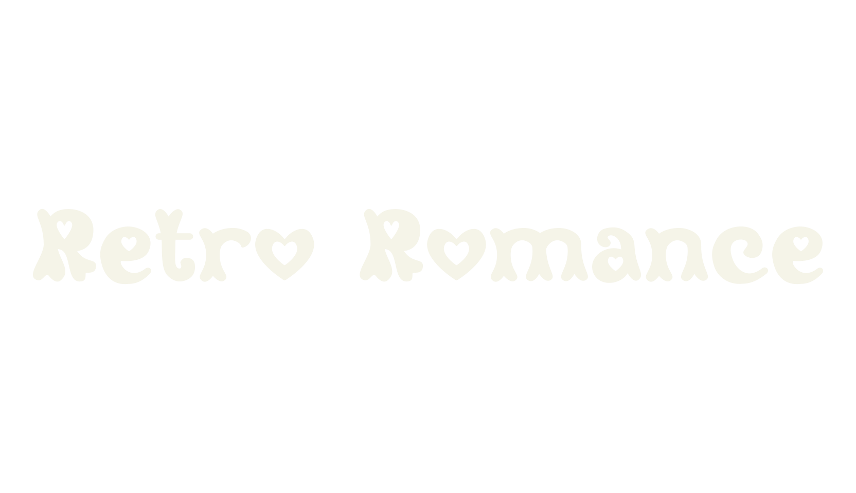 Retro Romance, display market font preview