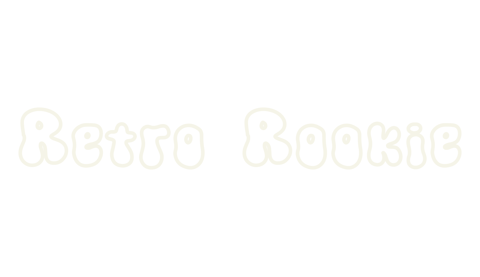 Retro Rookie, retro font preview