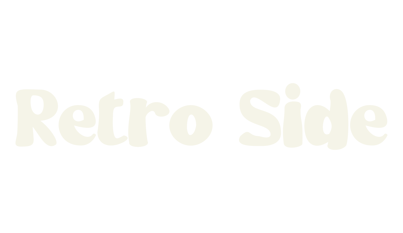Retro Side, retro font preview
