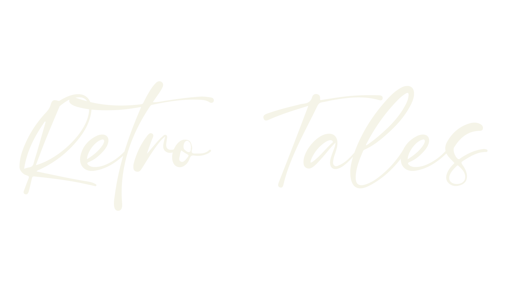 Retro Tales, calligraphy font preview