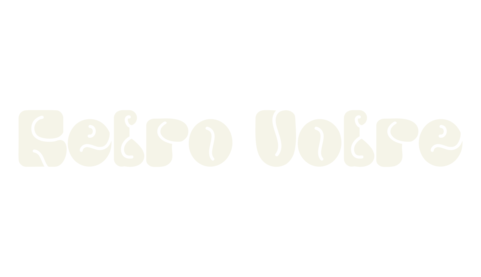 Retro Votre, retro font preview