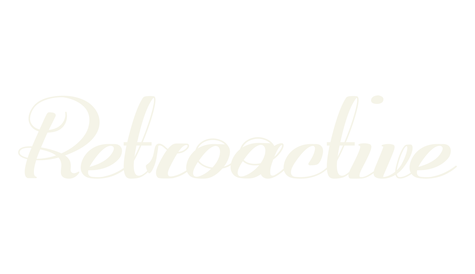 Retroactive, fashion script font preview
