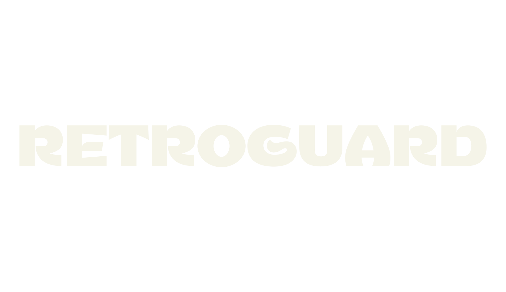 Retroguard, retro font preview
