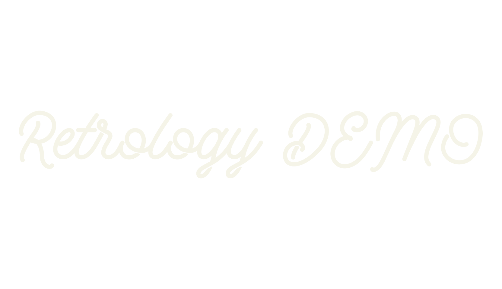Retrology DEMO, display market font preview