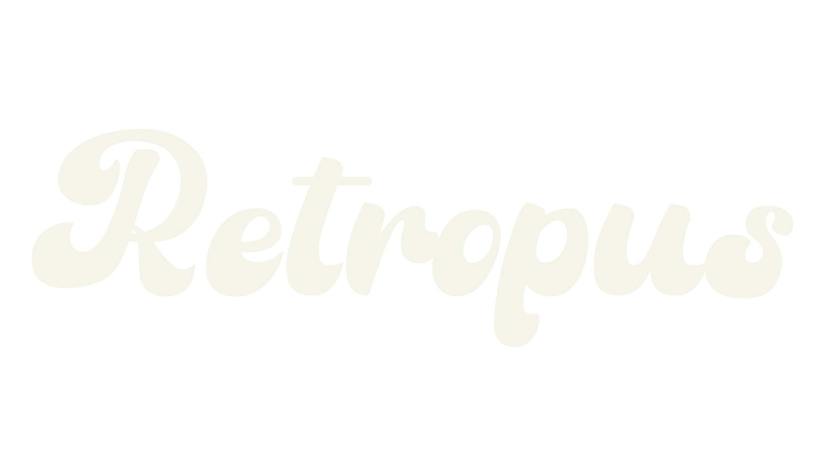 Retropus, retro font preview