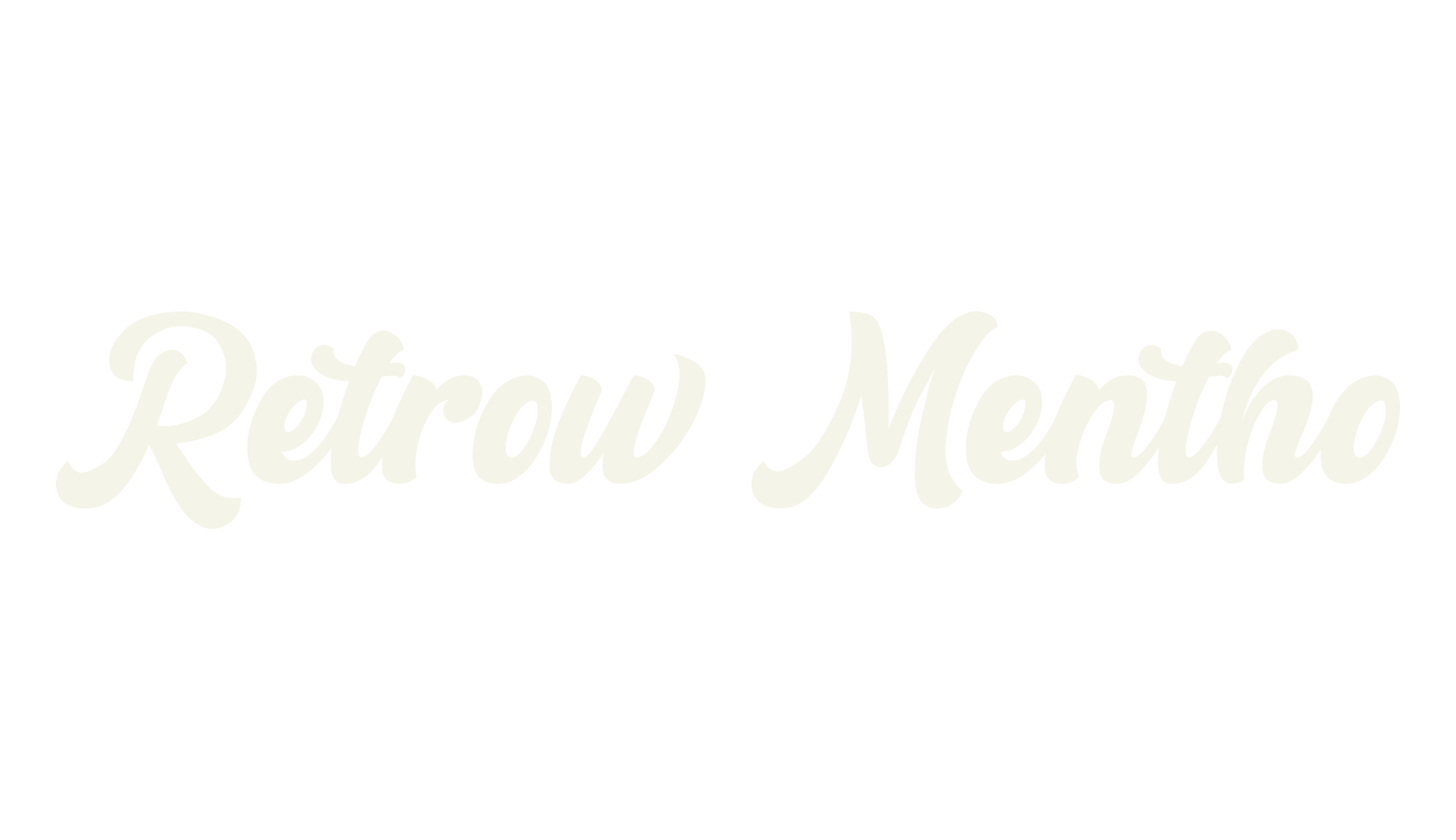 Retrow Mentho, fashion script font preview