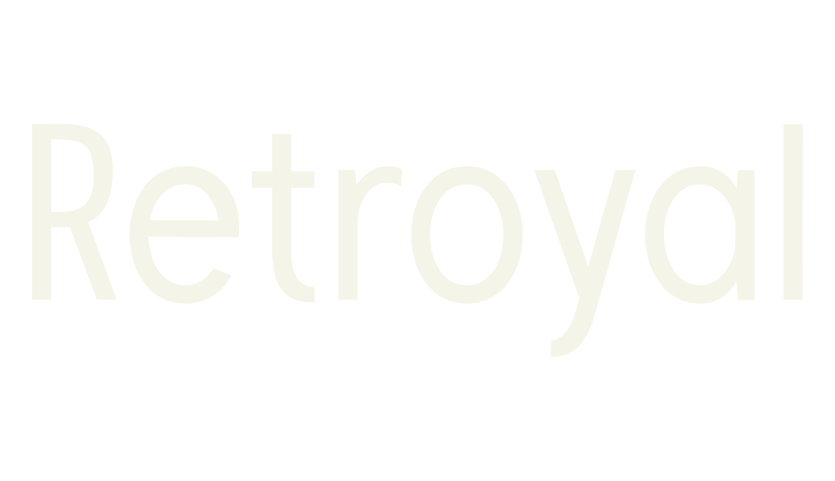 Retroyal, sans serif font preview
