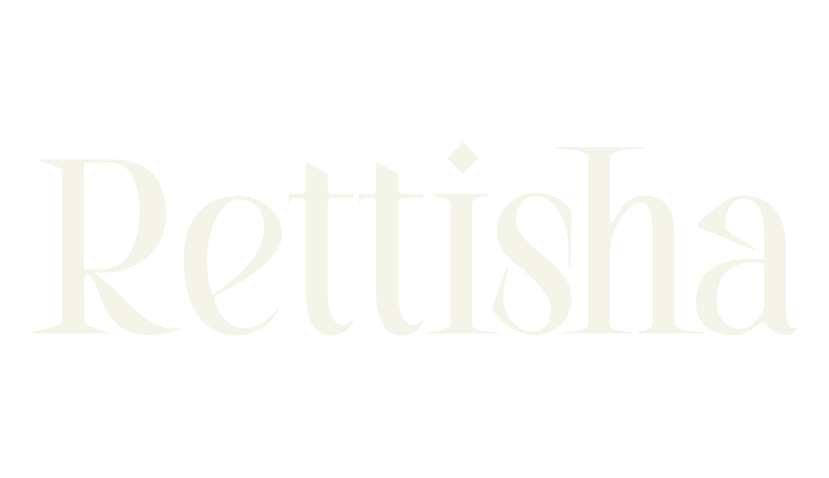 Rettisha, modern font preview