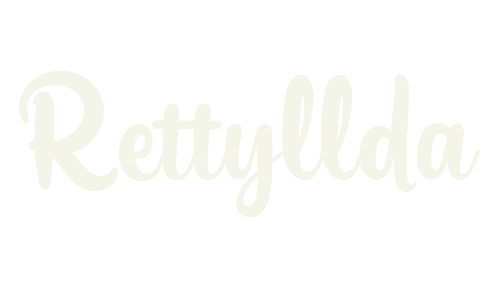 Rettyllda, script font preview