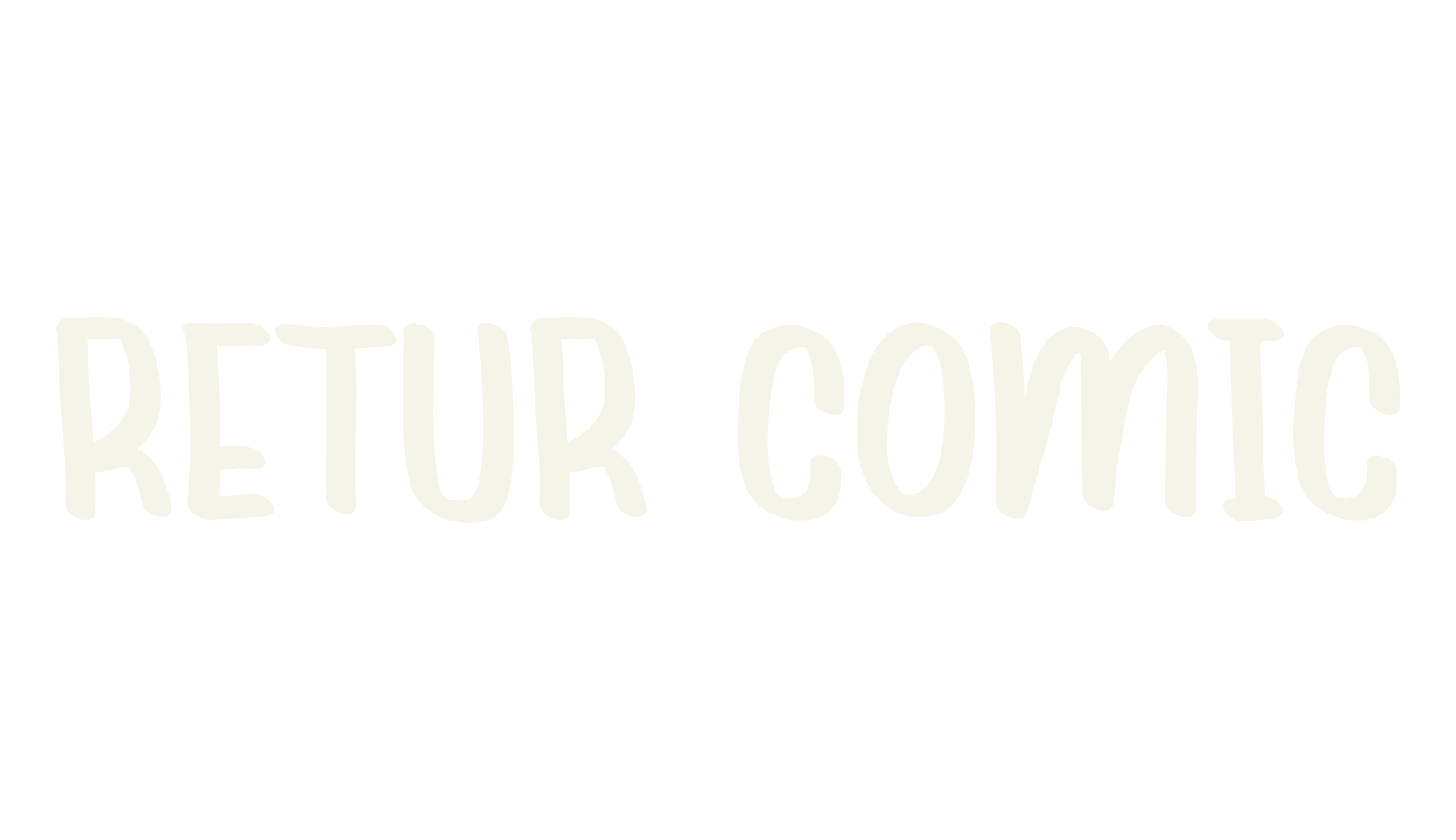 RETUR COMIC, comic book font preview