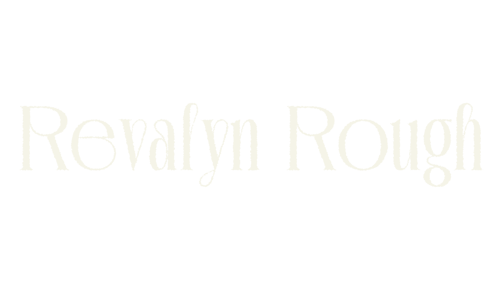 Revalyn Rough, display market font preview