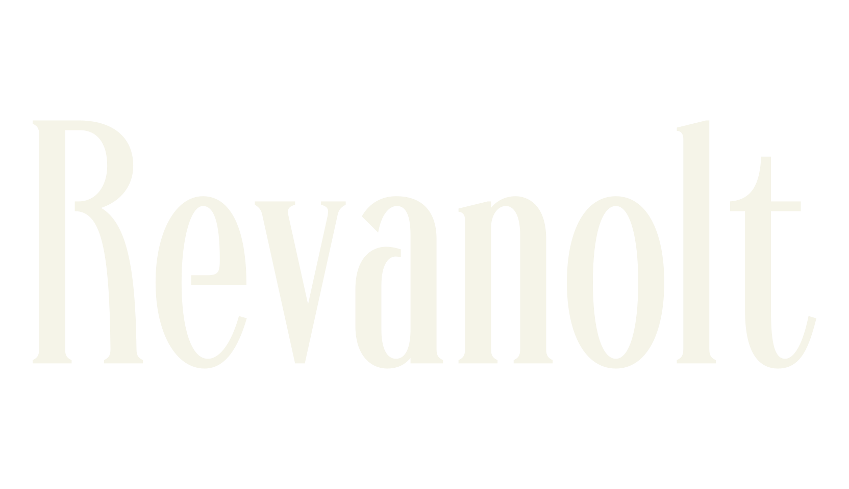 Revanolt, letter font preview
