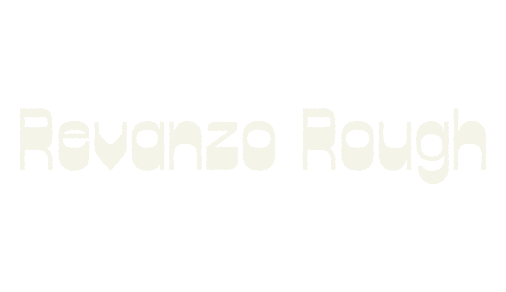 Revanzo Rough, rough font preview