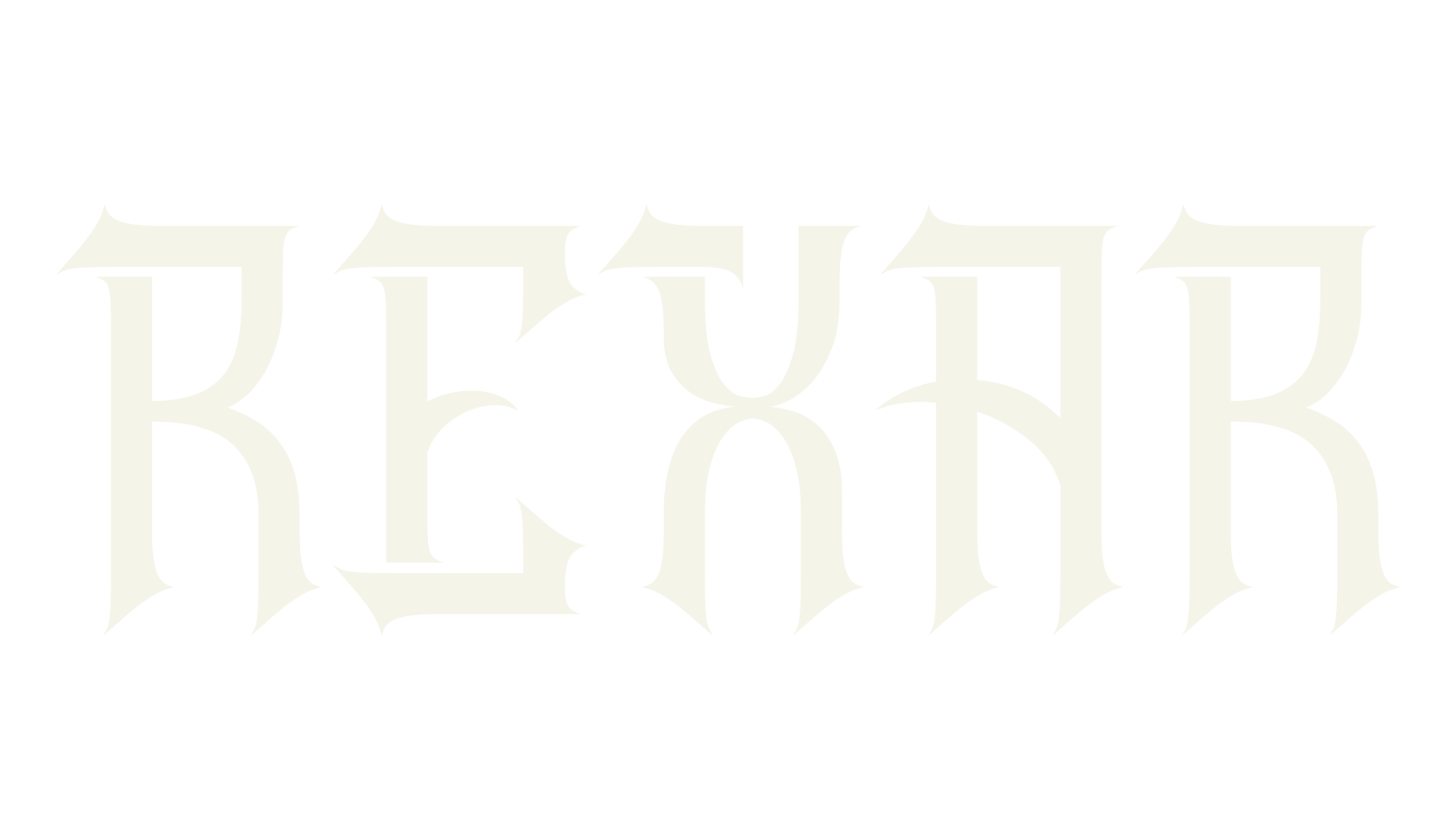 REXAR, tattoo font preview