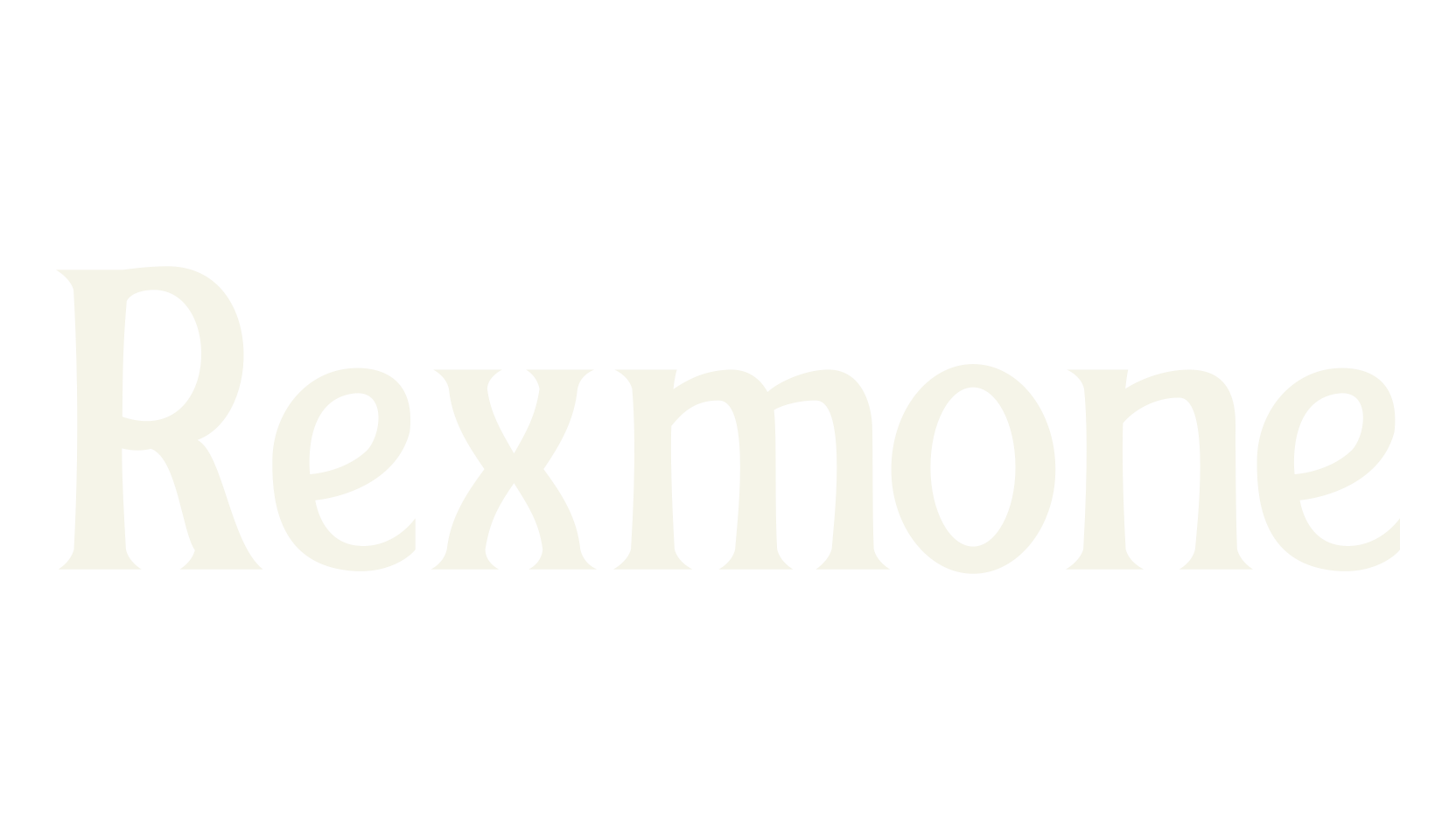Rexmone, retro font preview