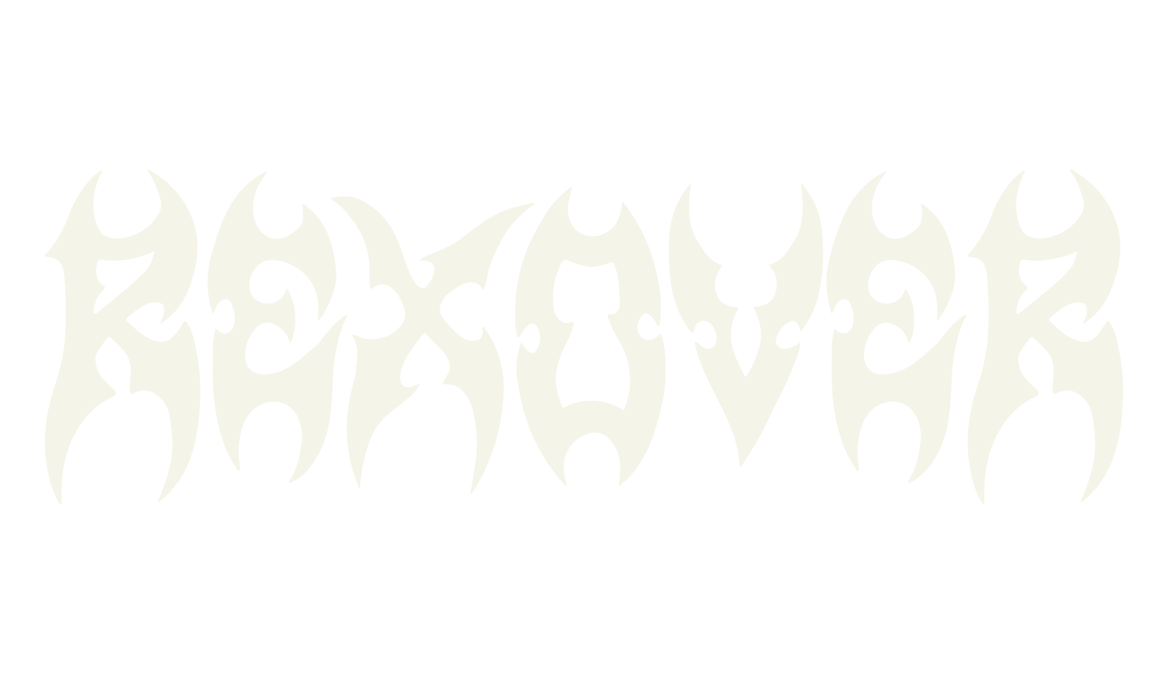 Rexover, band font preview