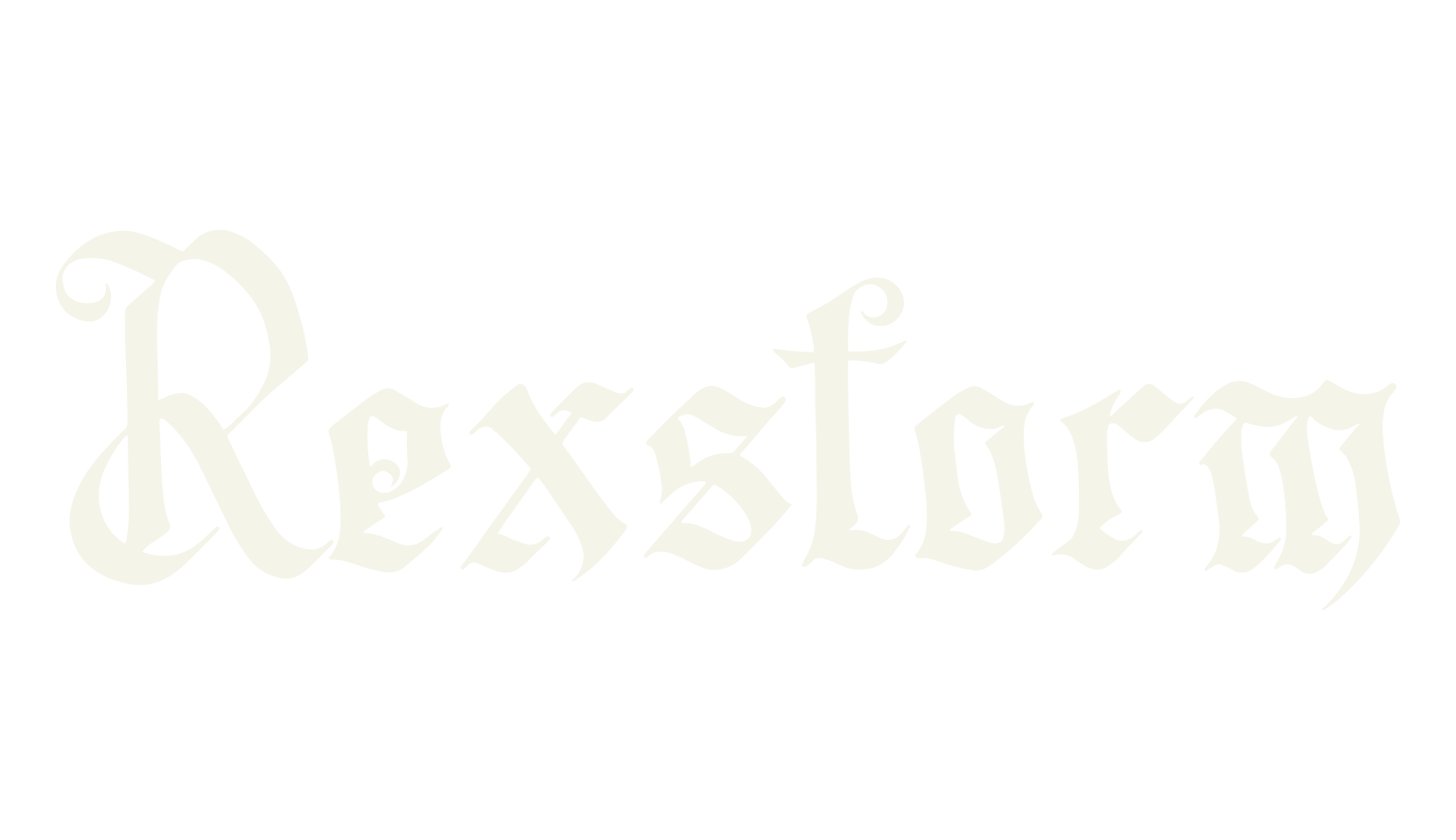 Rexstorm, tattoo font preview