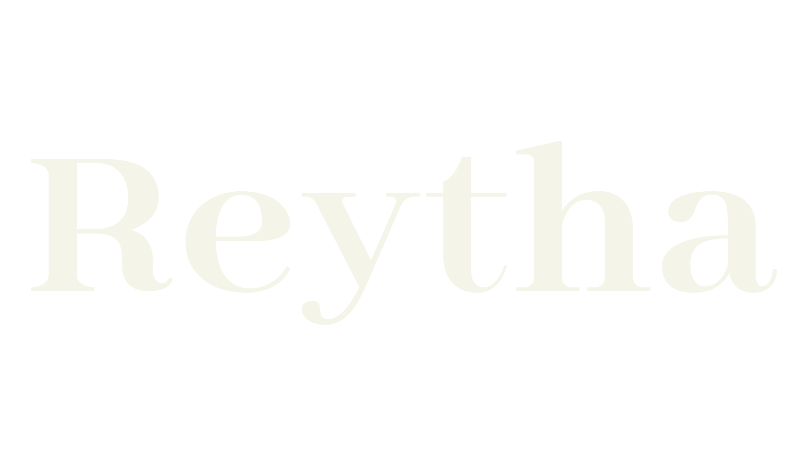 Reytha, serif font preview