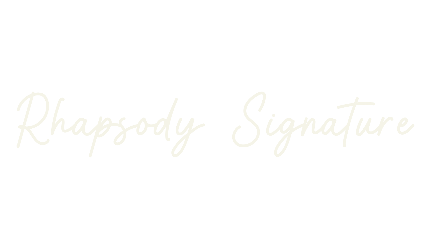 Rhapsody Signature, signature font preview