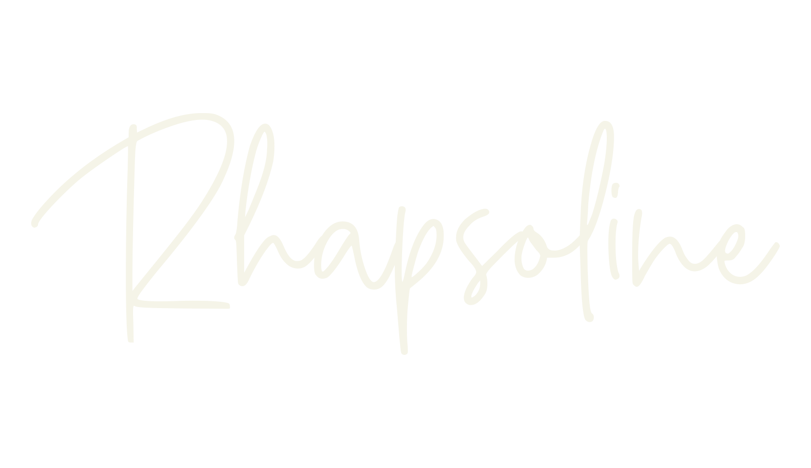 Rhapsoline, monogram font preview