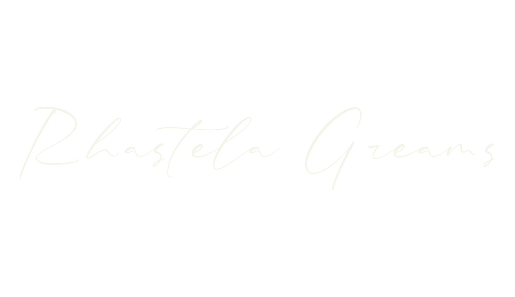 Rhastela Greams, script font preview