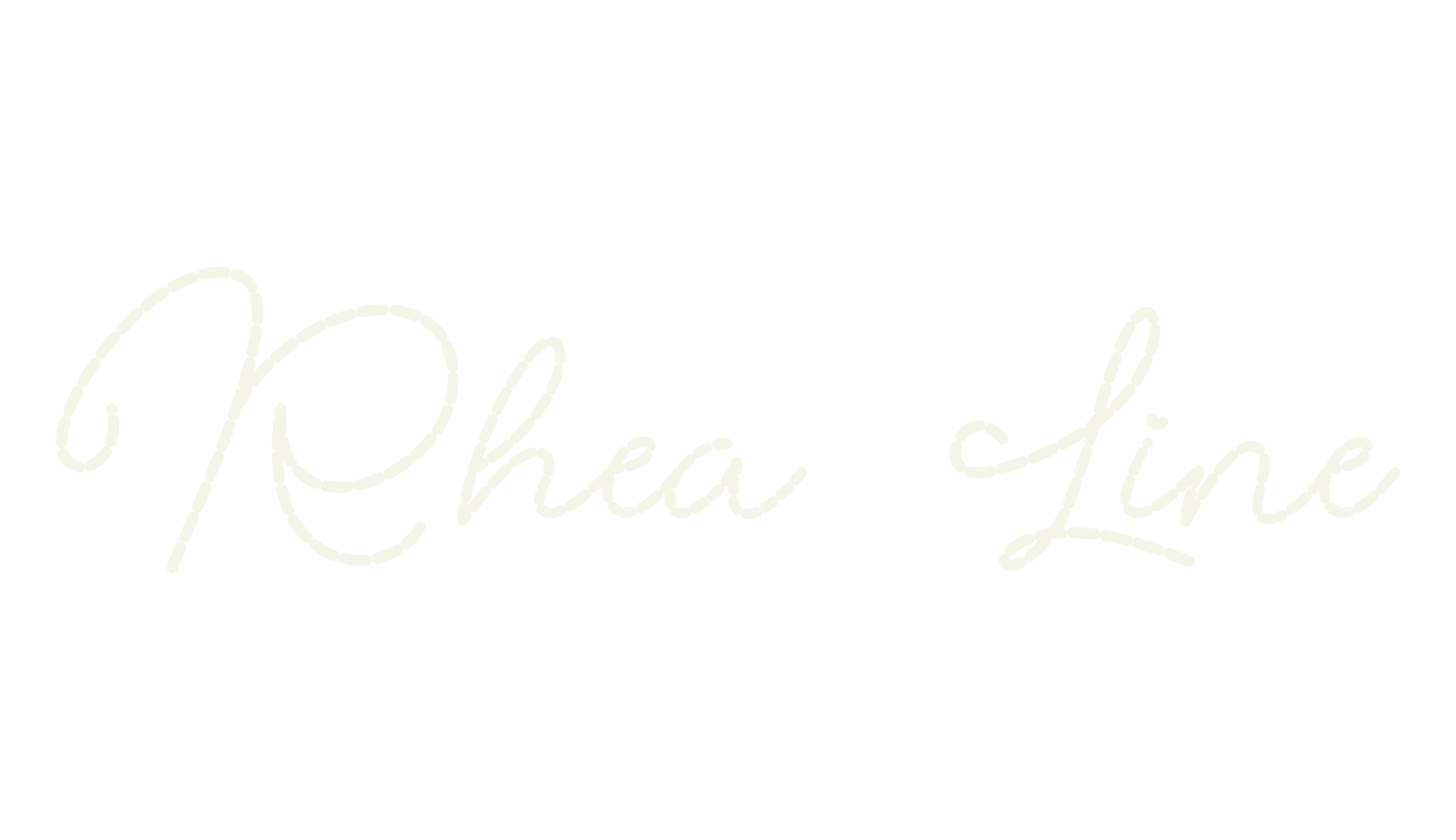 Rhea Line, fancy font preview