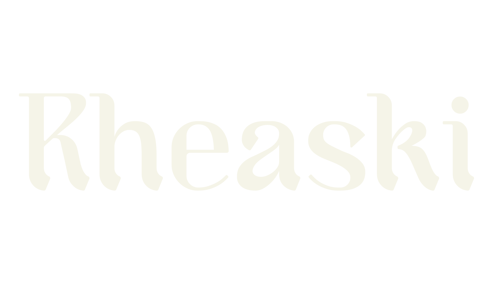 Rheaski, serif font preview