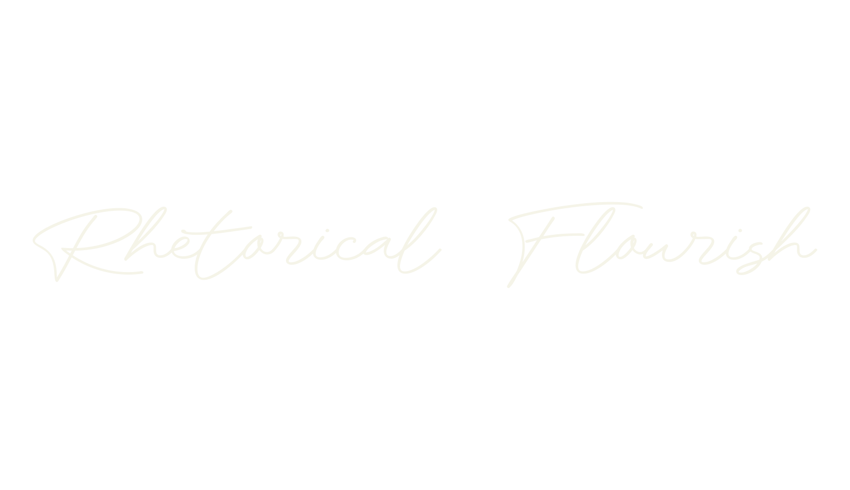 Rhetorical Flourish, script font preview