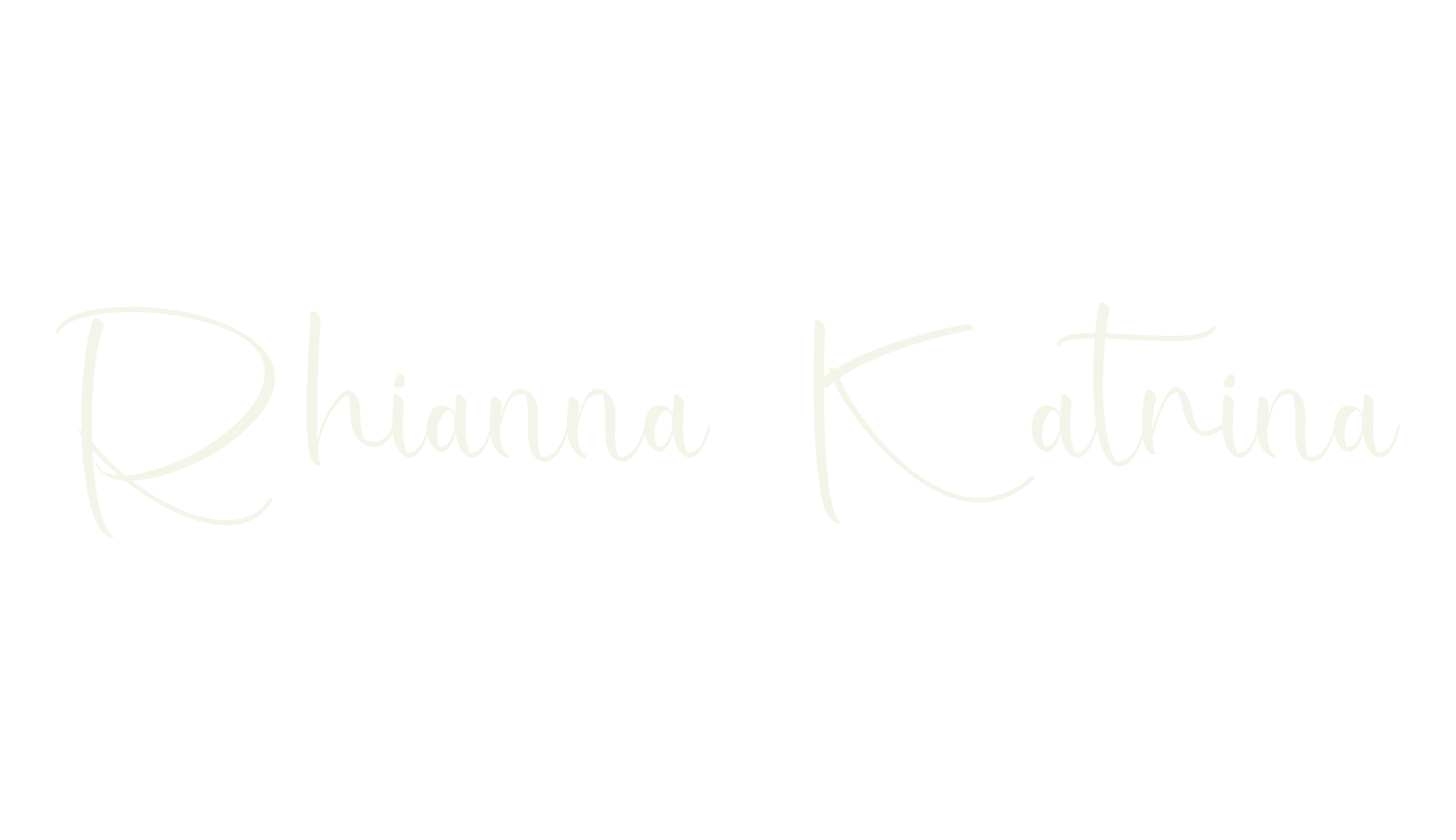 Rhianna Katrina, calligraphy font preview