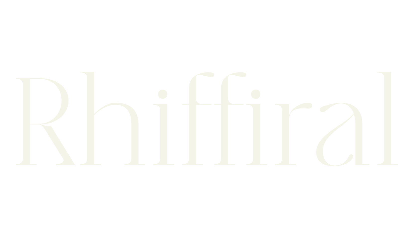 Rhiffiral, elegant font preview
