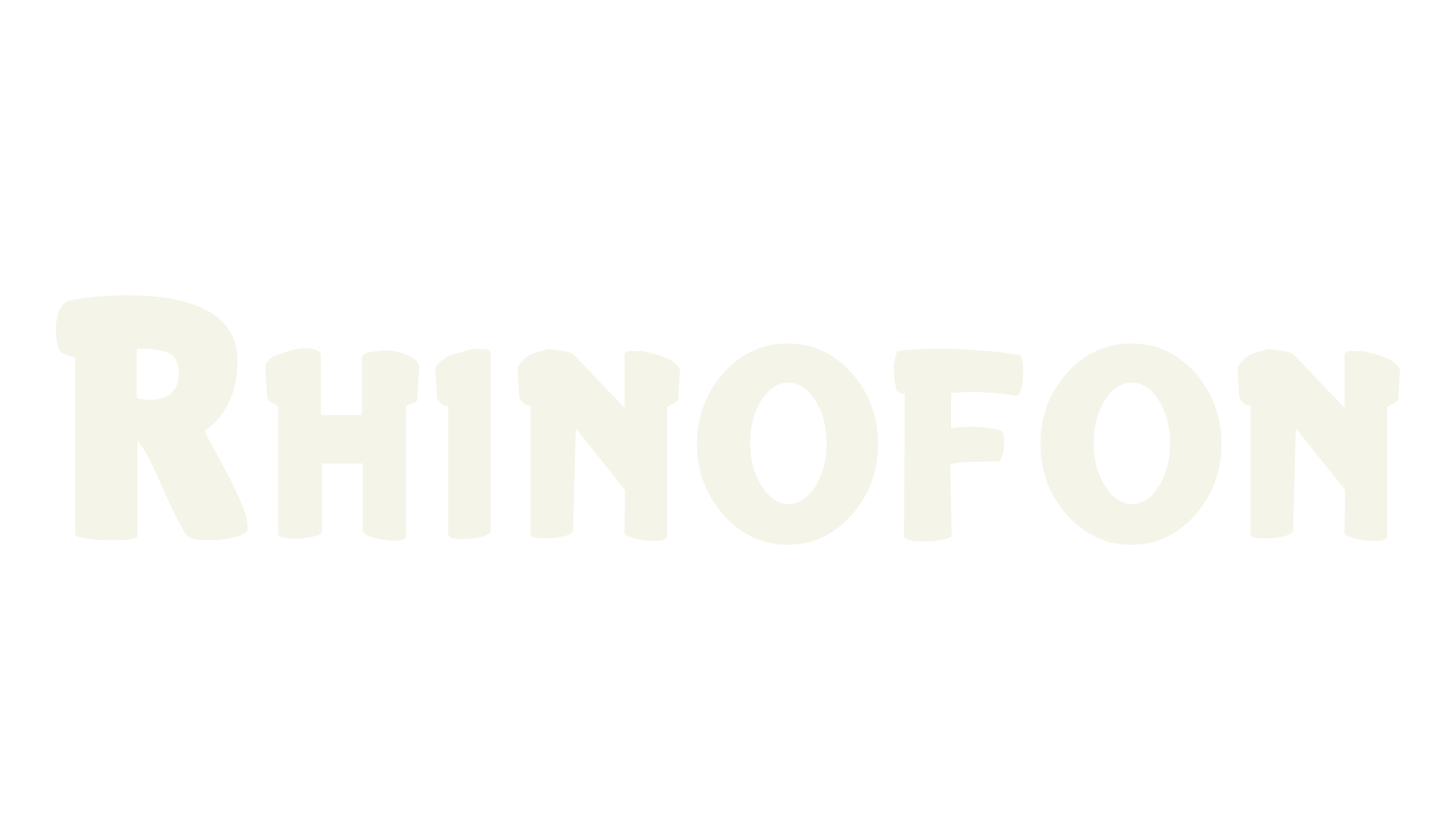 Rhinofon, elefont font preview