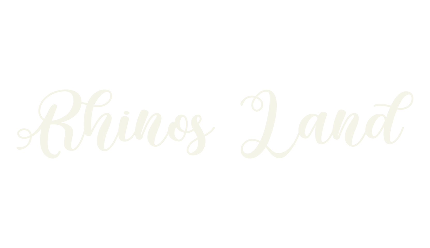 Rhinos Land, lettering font preview
